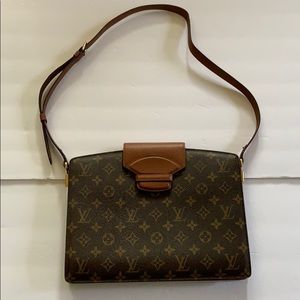 Louis Vuitton Courcellas Brown Crossbody Bag Purse Excellent Authentic
